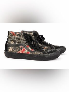 Vans Sk8-Hi Spider Web Print Black High Top Sneakers Men’s 7.5 / Women’s 9